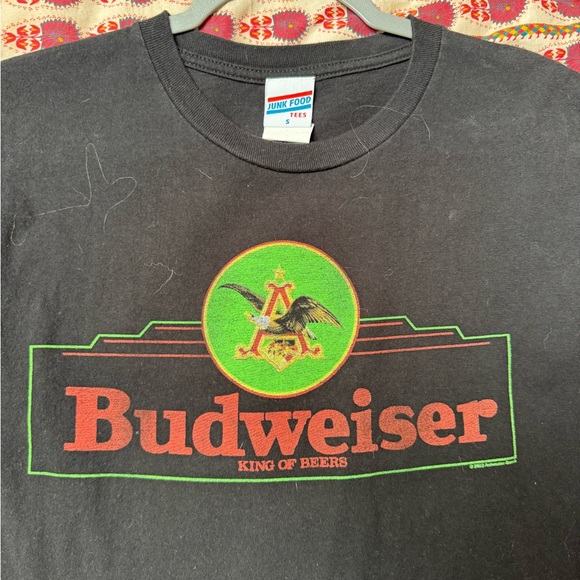 Junk Food Clothing Black Budweiser Graphic Tee - Picture 1 of 4